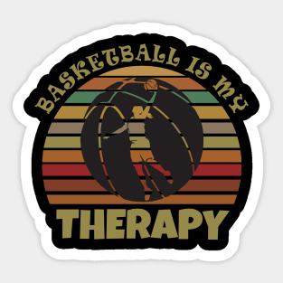 Basketball is my therapy Sticker